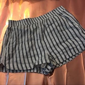 Striped Shorts w/ Pockets